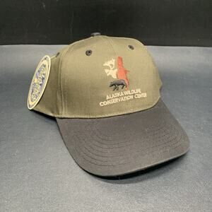 Alaska Wildlife Conservation Center Snapback Hat Green One Size Outdoor NWT